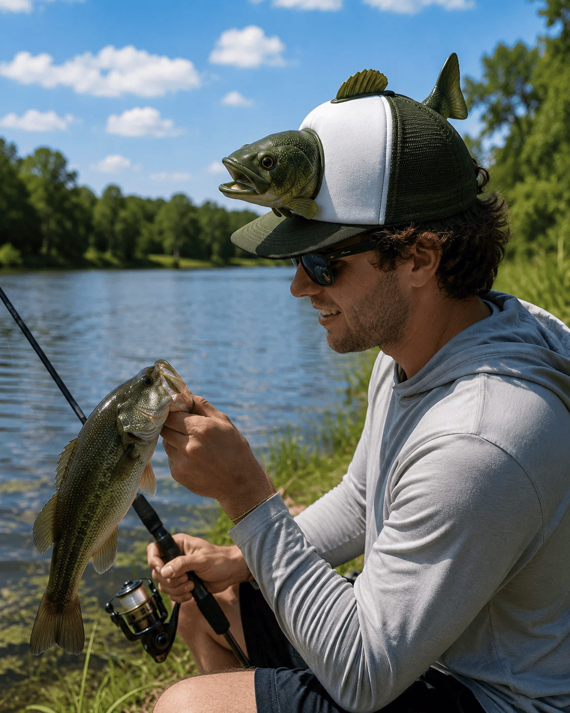 Tournament-Grade Pro Angler Sun Shield Cap (Limited Edition)🎣