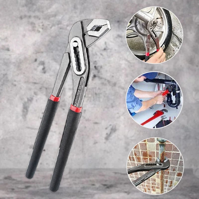 Adjustable Groove-Joint Pliers 🔧 – Heavy-Duty Water Pump Gripping Tool