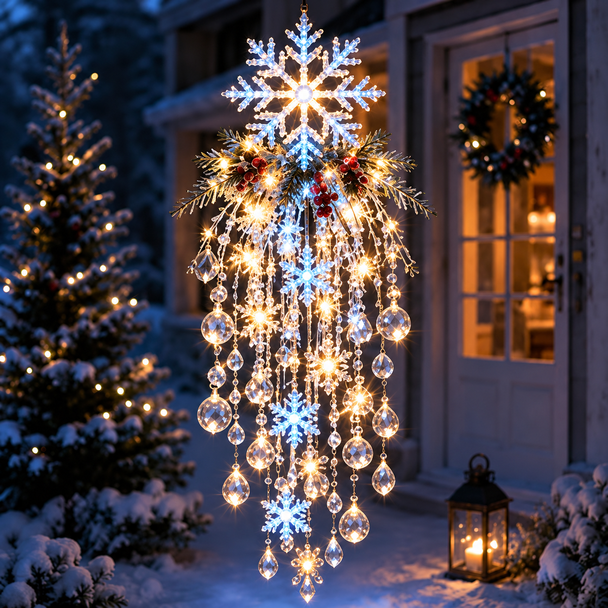 Snowflake Christmas hanging light