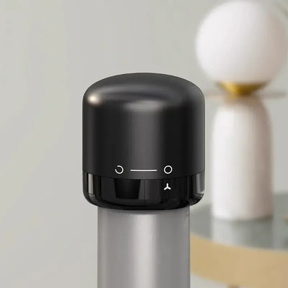 Vacuum wine stopper.Champagne and wine, red wine and liquor