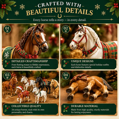 🐴 LAST DAY 49% OFF – 24 Days of Horse Friends Advent Calendar | 24 Unique Collectible Horse Figures & Equestrian Surprises for a Magical Christmas Countdown 🎄✨