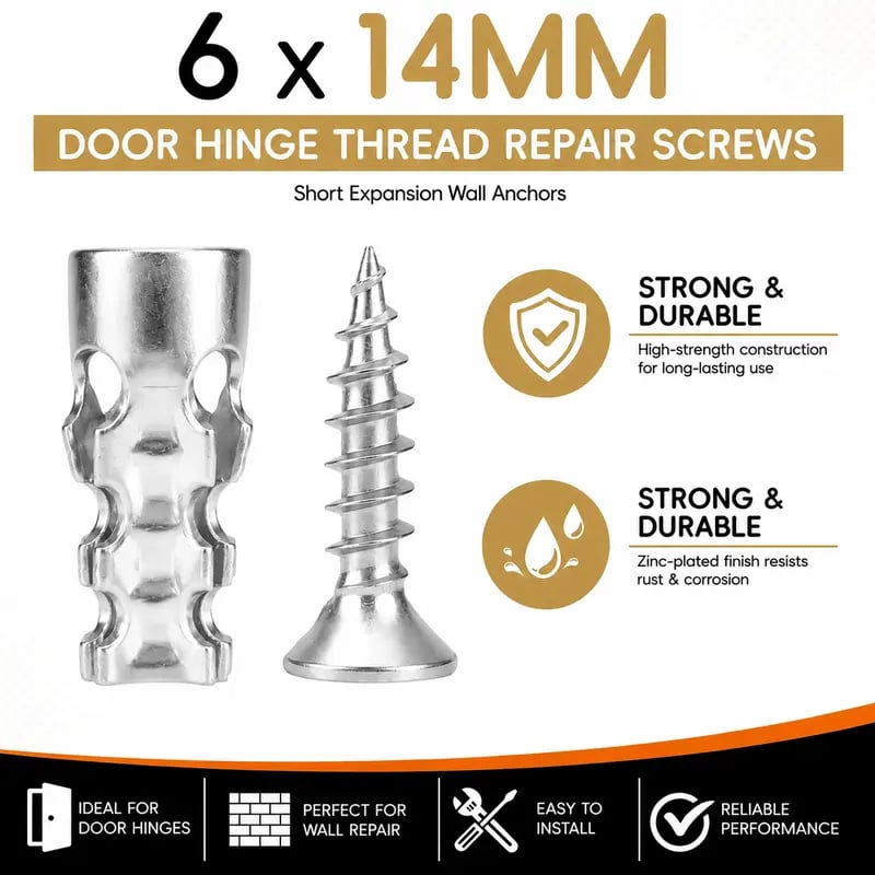 6x14mm Expansion Screw Set (Pack of 30 / Pack of 60)