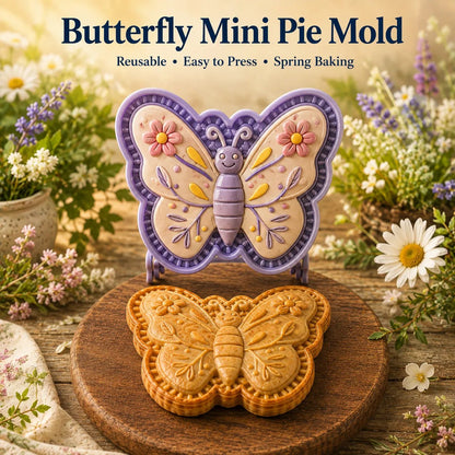 🎉⏳ Last Day 49% OFF – 🌸 8-Design Spring Garden Mini Pie Mold Collection | Reusable Embossed Molds for Shaping Detailed Bee, Butterfly, Ladybug, Sunflower, Cottage & More 🥧✨