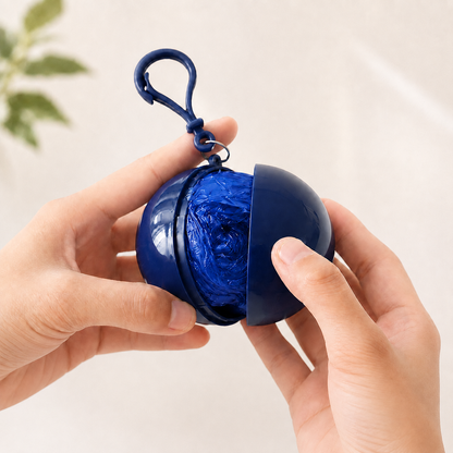 🌧️Portable Ball Keyring Emergency Raincoat