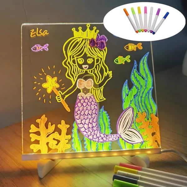 🌲Christmas Gifts - 46% OFF🎁LED Erasable DIY Acrylic Transparent Message Board