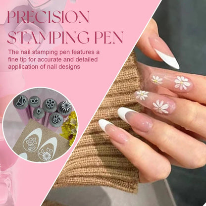 🔥 Nail Art Stamp Pen