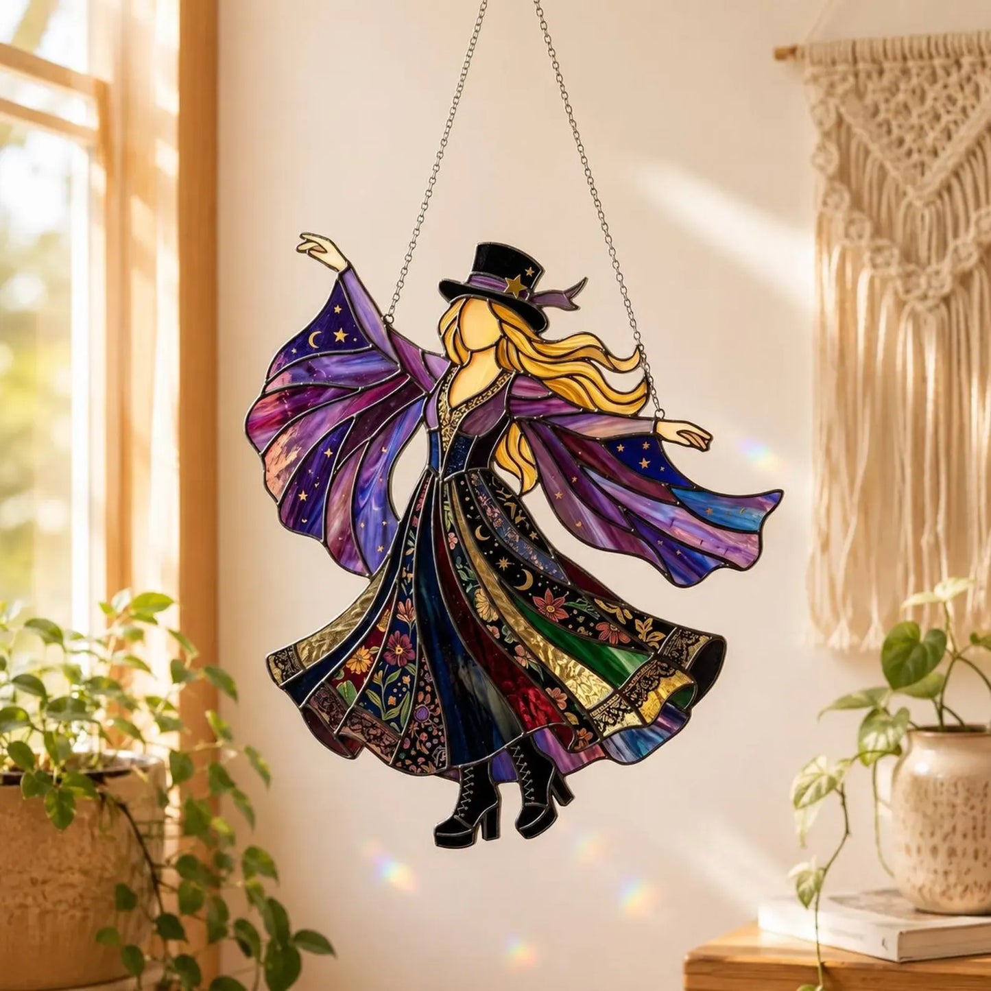💥💃 Stevie Nicks 🤘 Handmade Stained Acrylic, single-sided printing