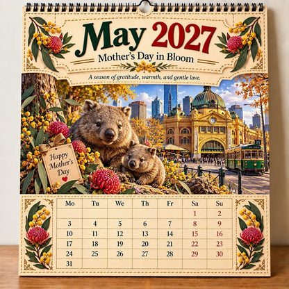 🔥🦘2027 Australia 125th Anniversary Wall Calendar 🐨