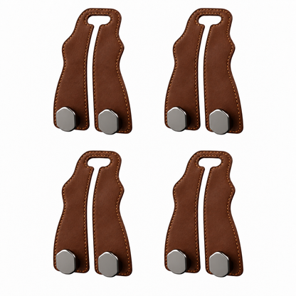 Suede Leather Car Seat Hook