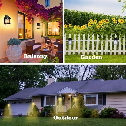 Solar Motion Sensor Wall Light | Waterproof Outdoor Decor Lamp