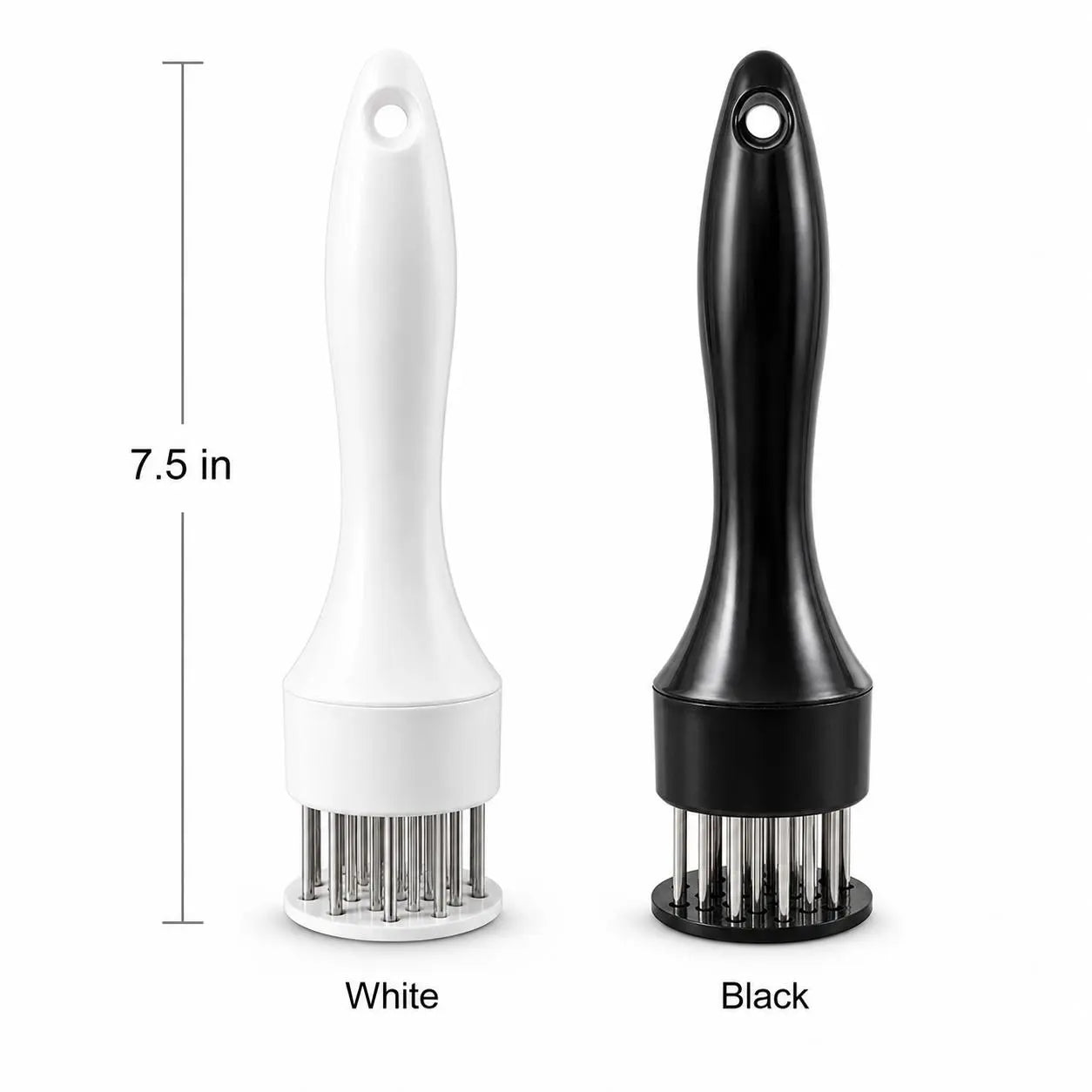 Stainless Steel Meat Tenderizer Tool – Multi-Needle Tenderizer for Fast Marinating & Juicier Meat