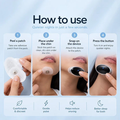 Anti-Snoring Chin Pulse for Quiet Nights
