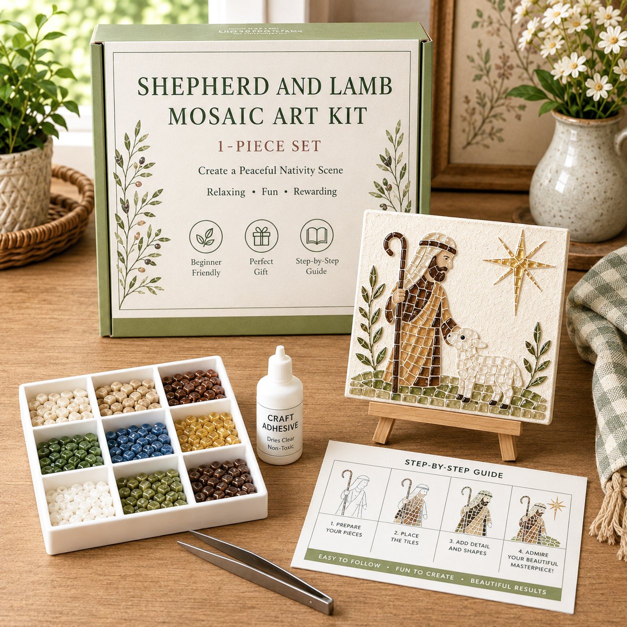 💥Nativity Sea Glass Art Kit