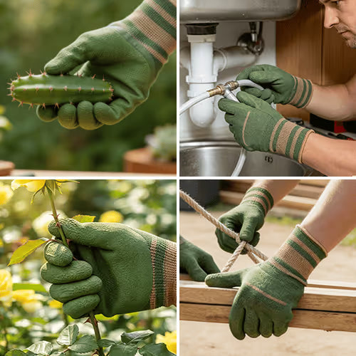 Rugged Shield Work Gloves 🧤 Waterproof Protection Against Punctures