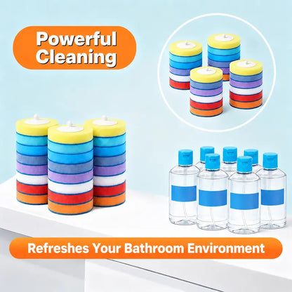 Disposable Toilet Scrubber Brush Kit