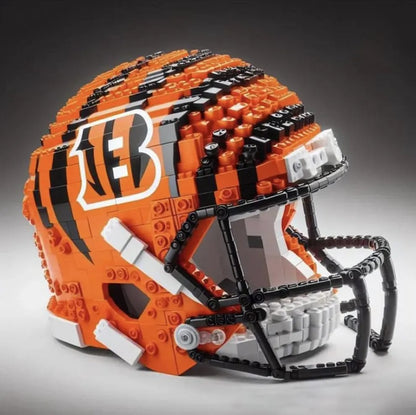 🏈 Building Block Football Helmet – 300+ Piece Collectible Construction Set