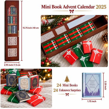 2026 Mini Book Ornament Advent Calendar A Christmas Countdown Made for Book Lovers 📚🎄