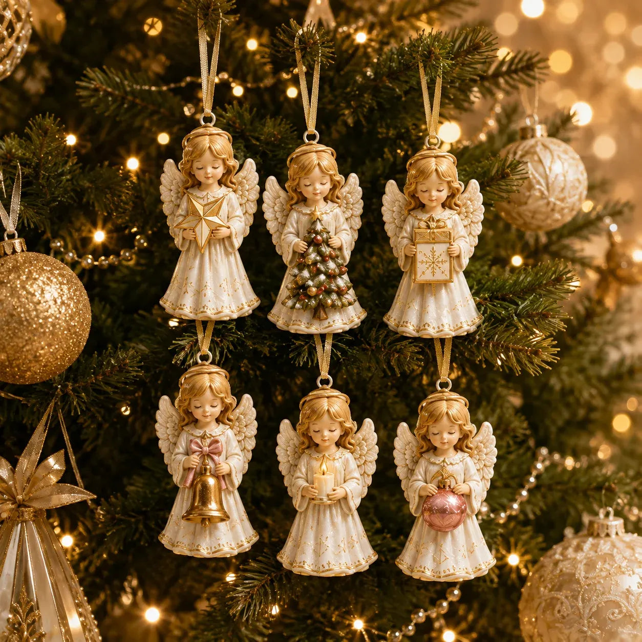 🔥😍⏳ Last Day 49% OFF – 👼 24-Day Angel Christmas Advent Calendar | 24 Unique Faith-Inspired Angel Ornaments with Hanging Loops for Daily Advent Surprises & Tree Display 🎄✨