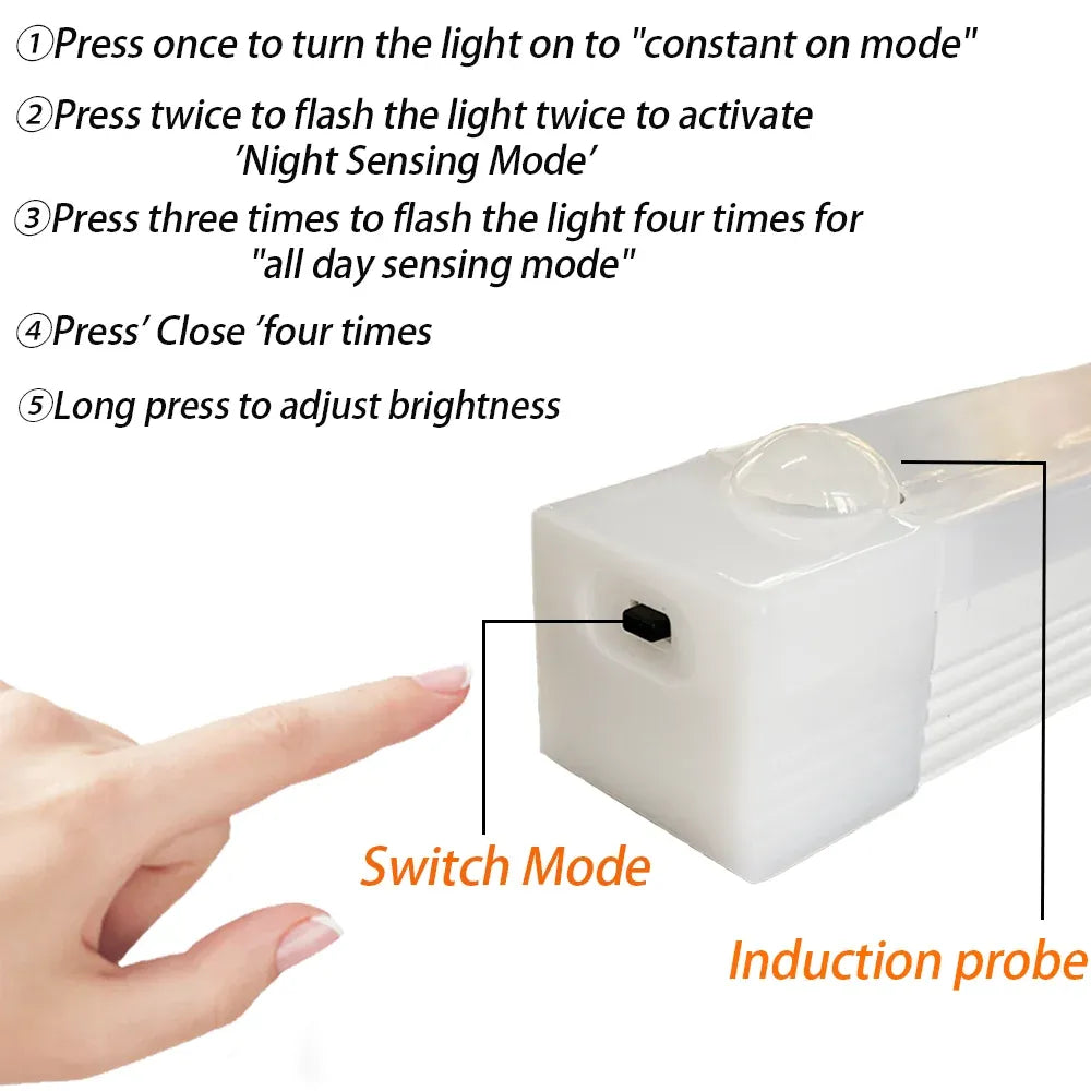 🔥💡 Punch-free Smart Sensor Magnetic Rechargeable LED Lights