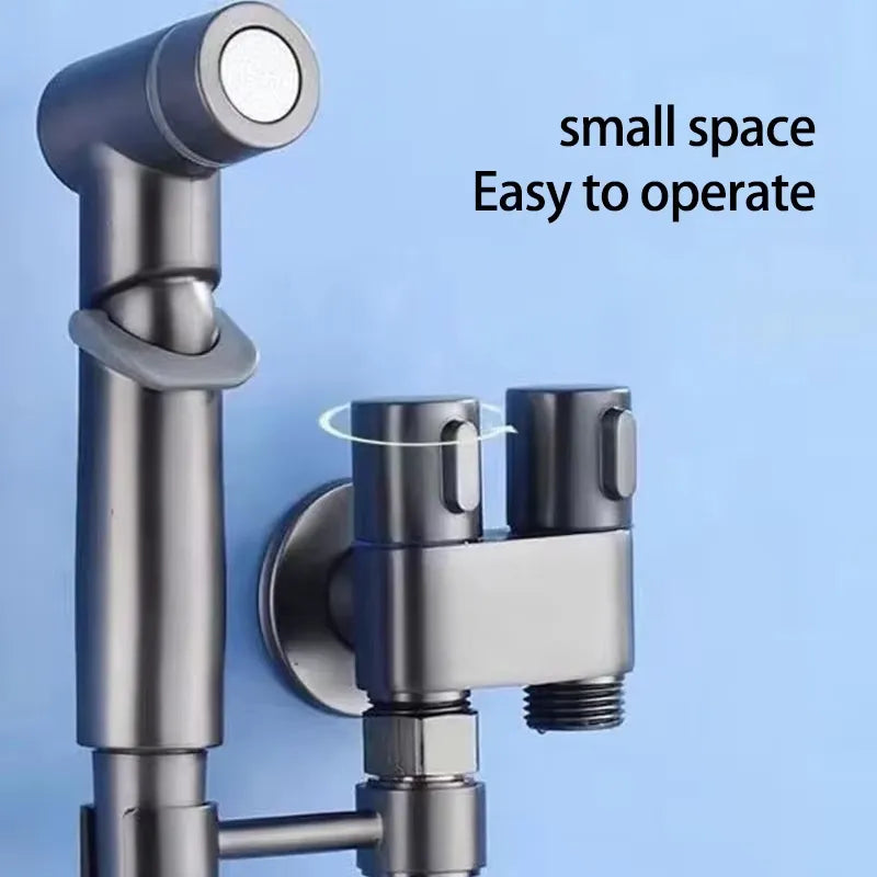 Free Shipping 🎉 1-In-2-Handheld Out Dual Control Valve Bidet Sprayer for Toilet