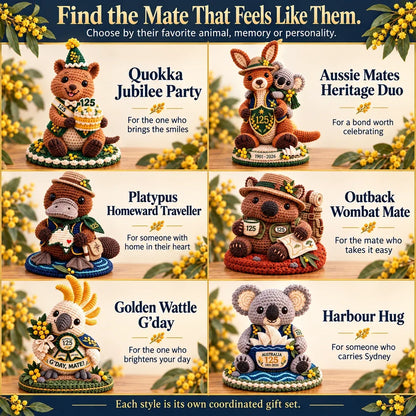 ⏳ Last Day 49% OFF – 🇦🇺 Australia 125th Anniversary Crochet Keepsake | Intricate 3D Crochet Work • Gift-Ready Box 🎁