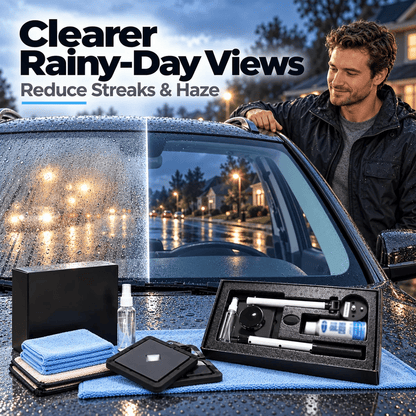 🧲 Dual-Magnet Car Windshield Cleaner ✨ Streak-Free Auto Window Cleaning Kit