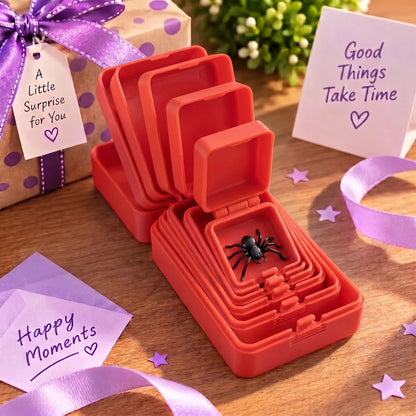💯🎁 6-Layer Nesting Prank Gift Box | Pick Your Surprise: Middle Finger, Spider or Number 67