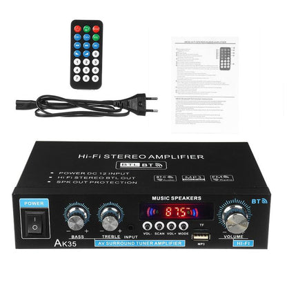 📢📢50% OFF !! ⏰AK35 Stereo Amplifier Home Audio Bluetooth 5.0 Max