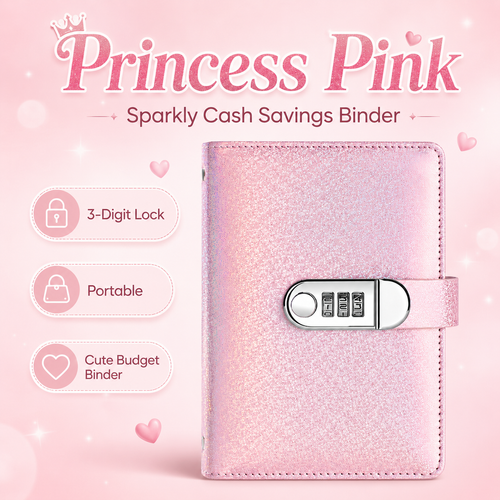 🔐 Lockable Cash Savings Binder with 100 Pages 💰