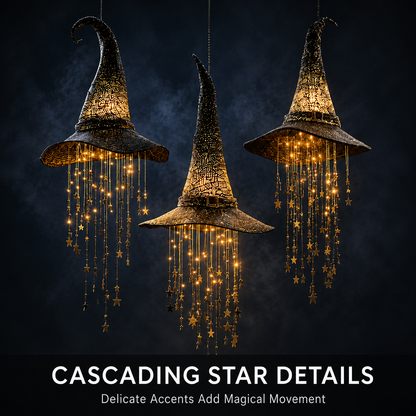 🌟Lighted Witch Hat Hanging Chime