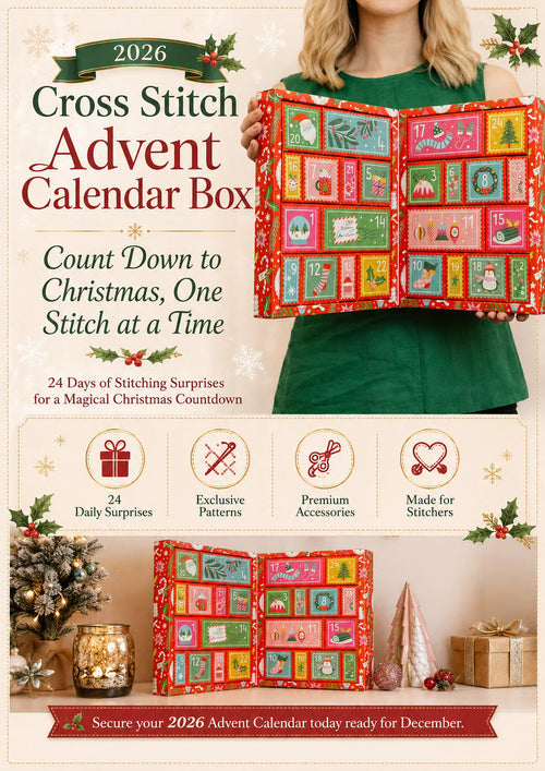 🎁Last Day 49% OFF-🎄🧵 2026 Cross Stitch Advent Calendar Box 🎁✨