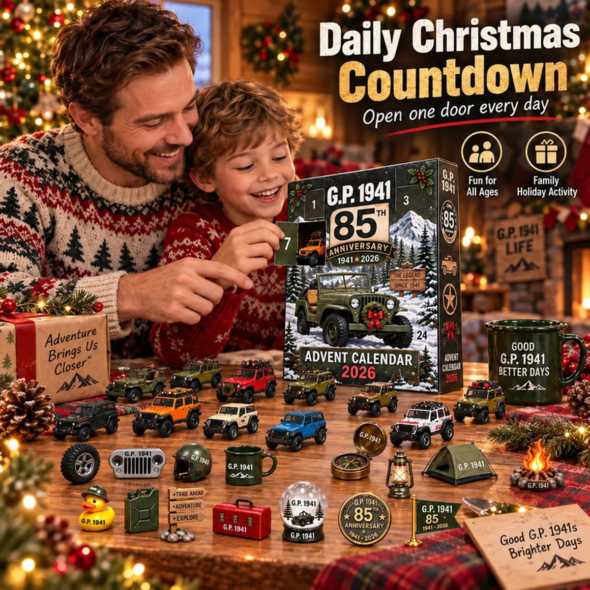 🚗 85th Anniversary Off-Road Legends 24-Day Christmas Advent Calendar