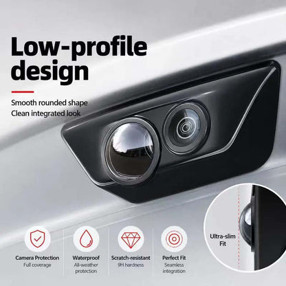 💥50% OFF 🚗2 Pcs Mirror Shape 360 Panoramic Rearview Car Camera Lens Cover 🚗