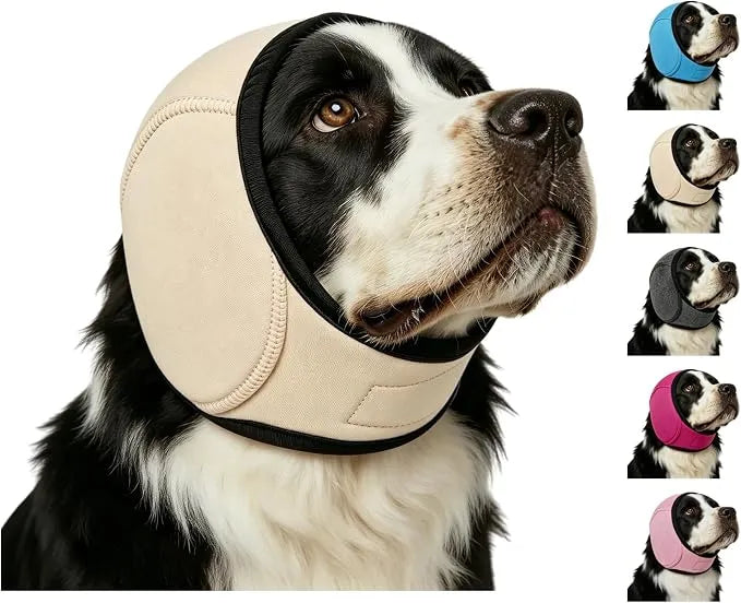 Calming Dog Ear Wrap | Noise-Reducing Ear Protection for Grooming, Bathing & Fireworks