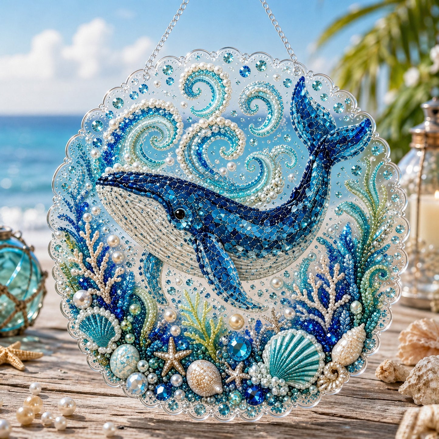 🔥 Last Day 49% OFF - 🌊✨Ocean Pearl Art DIY Hanging Ornament Kit