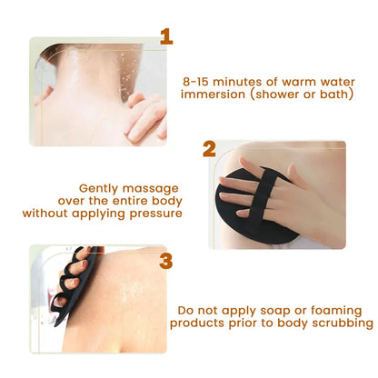 Soft Silicone Shower Scrubber – Gentle Exfoliating Body Brush (4-Pack)