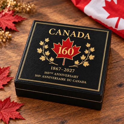 🍁 Canada 160th Anniversary “A Mari Usque Ad Mare” Tribute Badge | 3.5-Inch 3D Metal Enamel Keepsake 🇨🇦