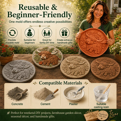 💥 LAST DAY 40% OFF - Reusable Animal-Themed Garden Art Mold – Bring Nature to Life in Your Garden (📦Buy 2 Free Shipping)