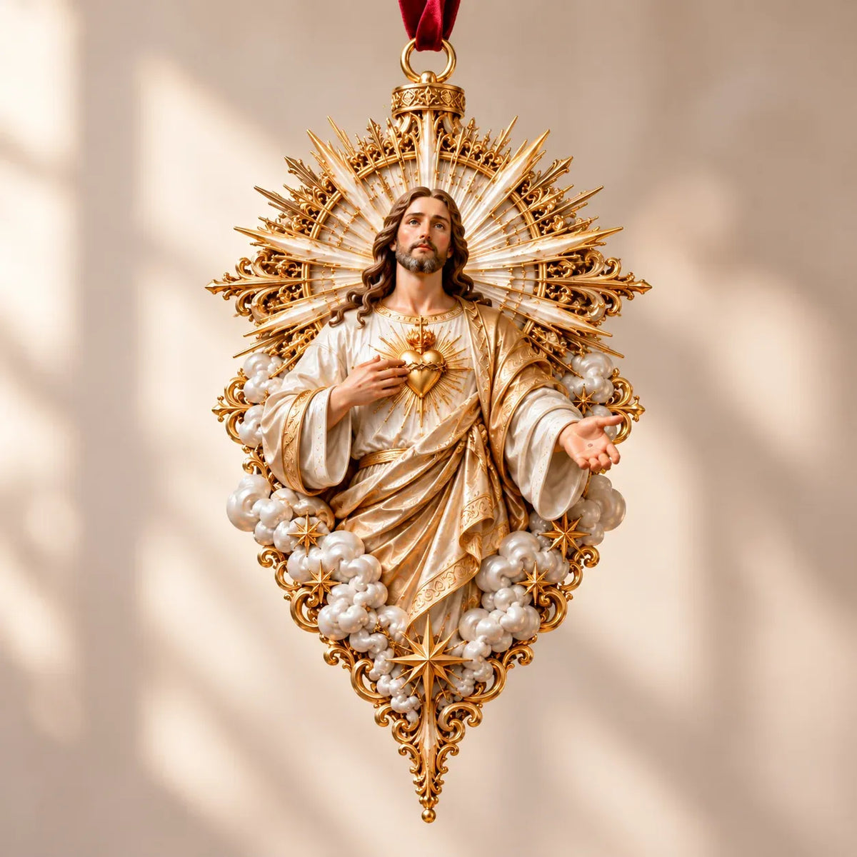 ✝️ Sacred Christmas Ornament Collection | 9 Faith-Inspired Designs with Sculptural Detail for Trees & Meaningful Gifts 🎄
