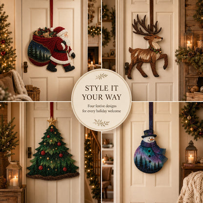 🔥Limited Time 50% OFF - 🧵 Christmas Fabric Art Door Hanging Craft Kit