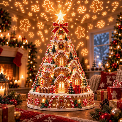 🎄Christmas Village Projection Centerpiece – 4 Themed Villages