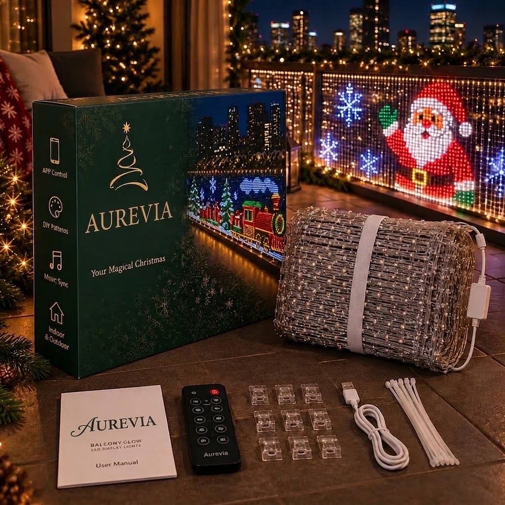 ✨ Save 54%+ FREE SHIPPING | Animated Christmas Curtain Lights – Turn Your Balcony Into a Holiday Show