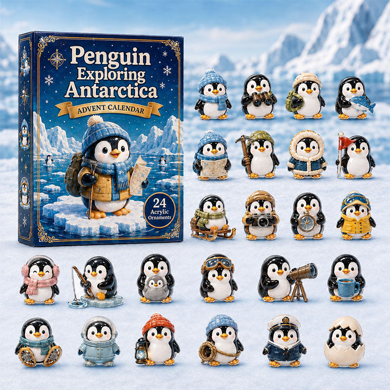 ✨24 Days Penguin Acrylic Ornament Advent Calendar