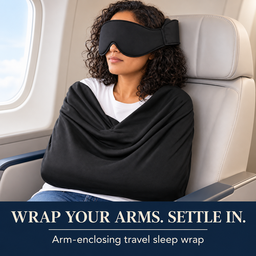 Arm-enclosing travel wrap hero
