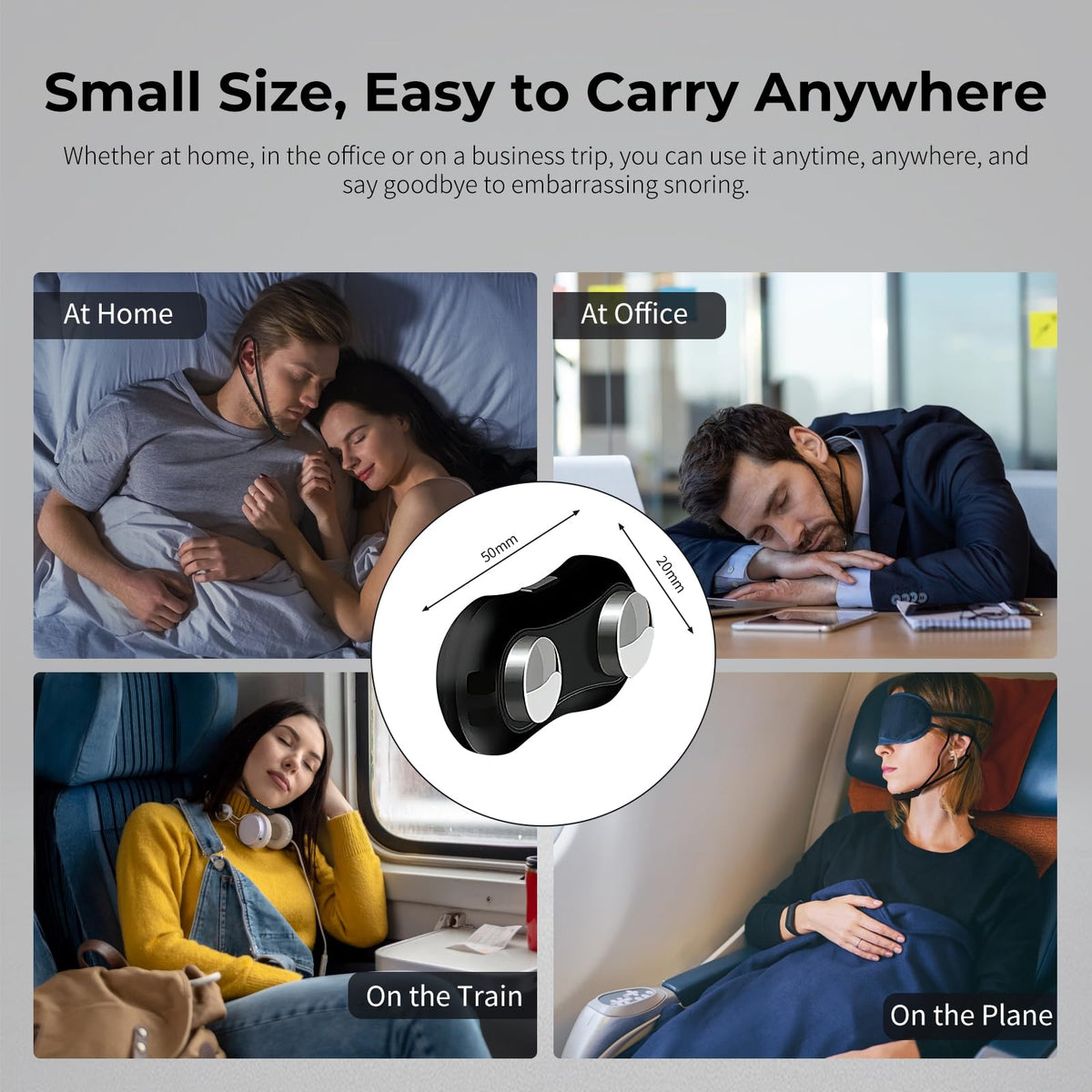 😴 Wearable Snoring Support Neck Device for Quieter Nighttime Sleep