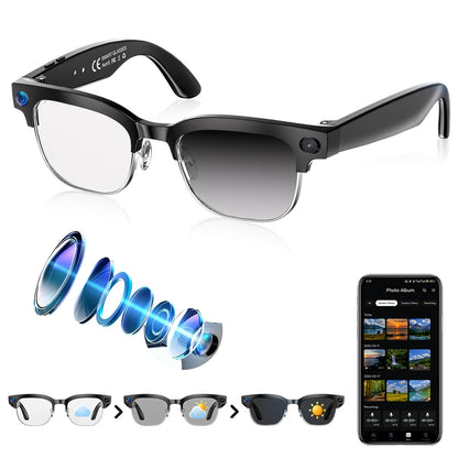 😎 AI Smart Glasses with 4K Camera 📸 | Live Translation • Open-Ear Audio • Hands-Free Recording