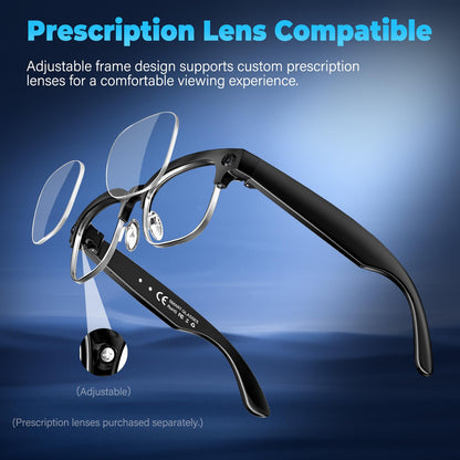 😎 AI Smart Glasses with 4K Camera 📸 | Live Translation • Open-Ear Audio • Hands-Free Recording