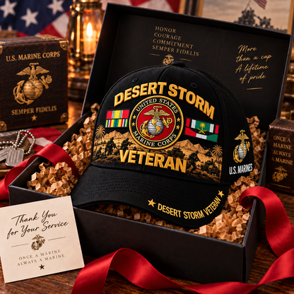 🏆Last Day Promo: 49% OFF! 🏜️Desert Storm Veteran Tribute Cap （1991–2026 -35TH ANNIVERSARY）