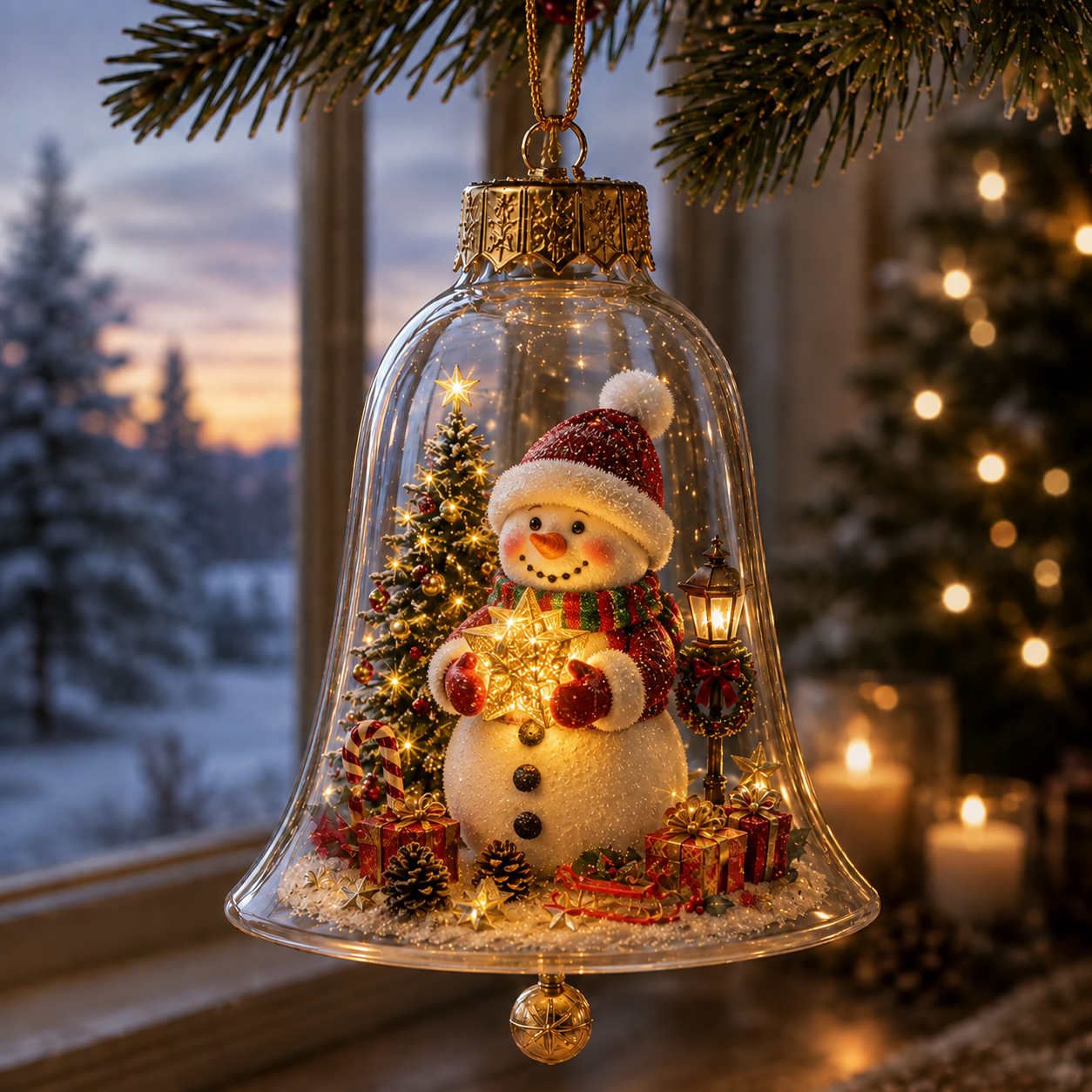🔔✨ Glowing Christmas Bell – A Magical Light-Up Holiday Decoration