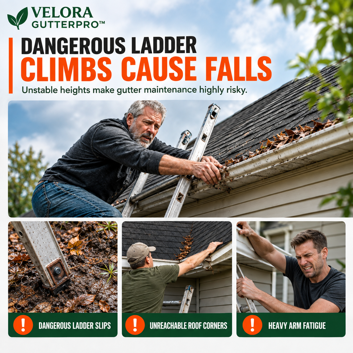 VELORA GUTTERPRO™ — Gutter Cleaning Tool